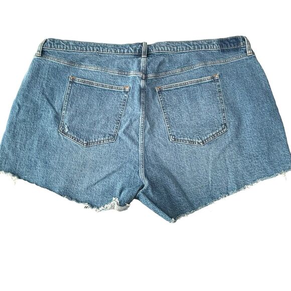Abercrombie & Fitch 37/24 Women's 4" High Rise The Mom Cut Off Jean Shorts - Picture 2 of 8